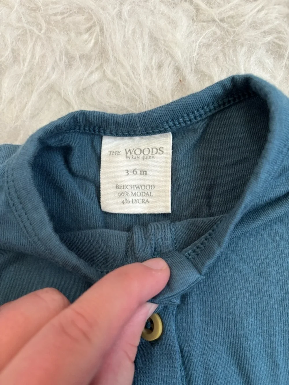 kate quinn Cottagecore Teal Button-Front Luxury Beechwood Modal Dress